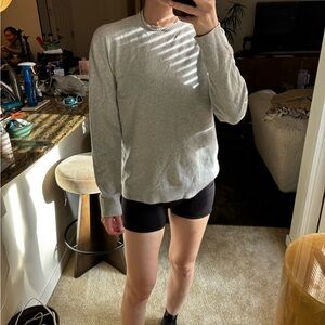 Eleventy Light Gray Crewneck Sweatshirt